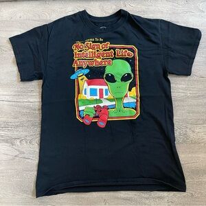 Black Alien Graphic T-Shirt